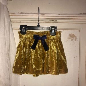 Baby girl velvet skirt!